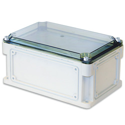Корпус IP67, 300х200х146 (выс. крышки 21), прозрачная крышка
