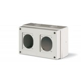 Корпус "Домино" без отсека модульного оборудования, 2 розетки 70х87 (84х106*), 16А (32А*), тип M150