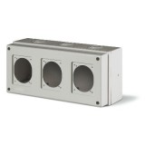 Корпус "Домино" без отсека модульного оборудования, 3 розетки 70х87 (84х106*), 16А (32А*), тип M150
