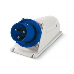 Вилка настенная IP67 125A 2P+E 230V